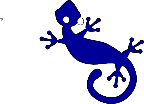 How To Set Use Blue Royal Gecko Svg Vector (600x436), Png Download
