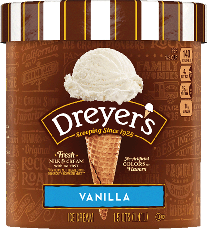8 Out Of 5 Stars - Dryers Chocolate Fudge Brownie Ice Cream (576x576), Png Download
