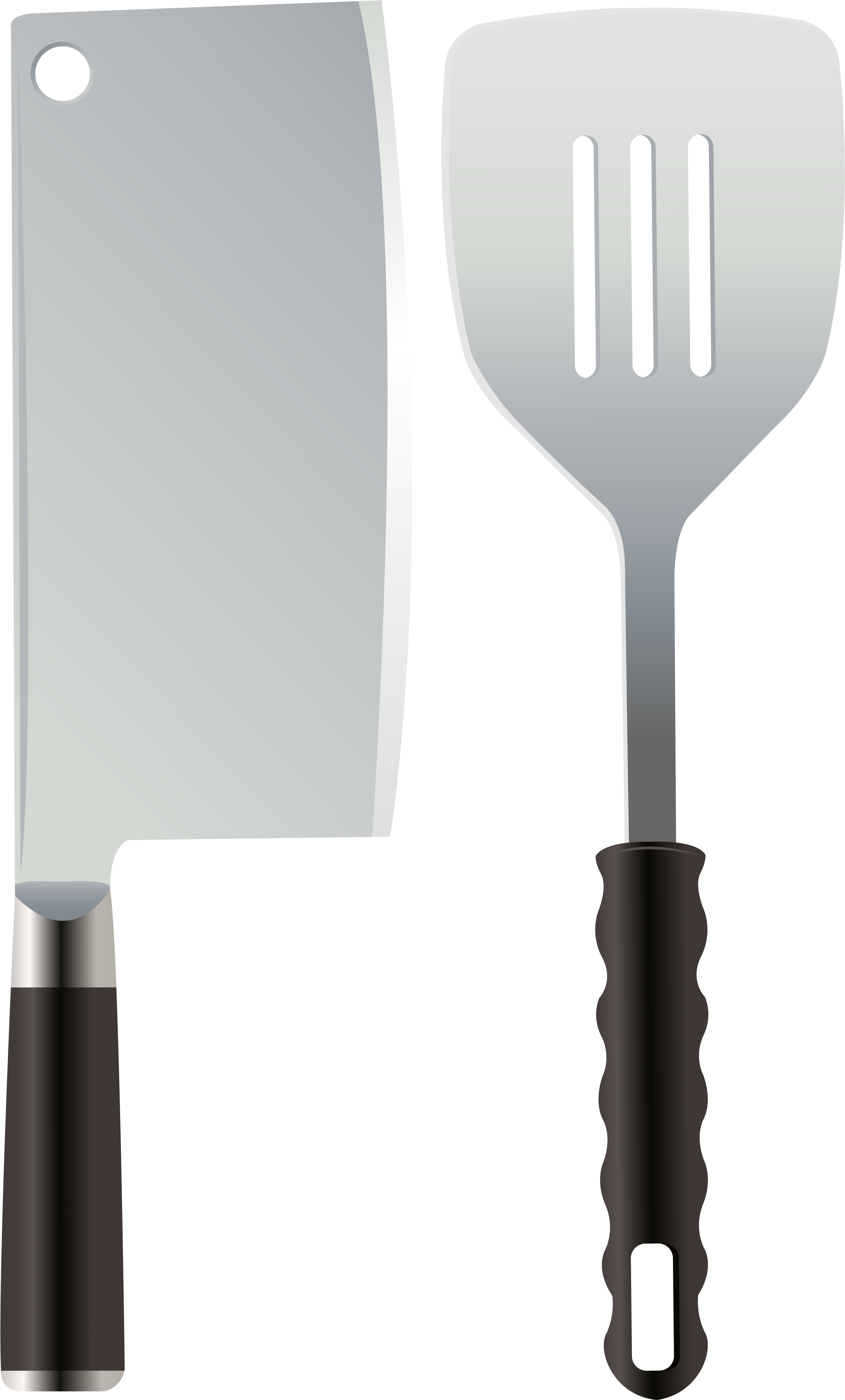 Kitchen Knife And Spatula Png Clip Art - Portable Network Graphics (315x500), Png Download
