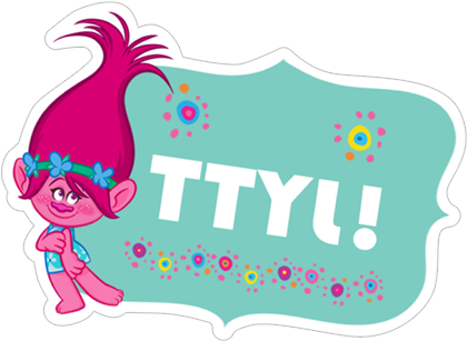 Viber Sticker «dreamworks Trolls» - Trolls Polar Fleece Blanket In Case (490x317), Png Download
