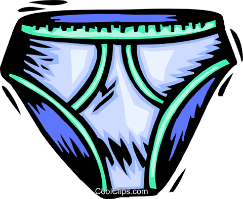 Underwear Royalty Free Vector Clip Art Illustration - Underwear Clip Art (480x394), Png Download