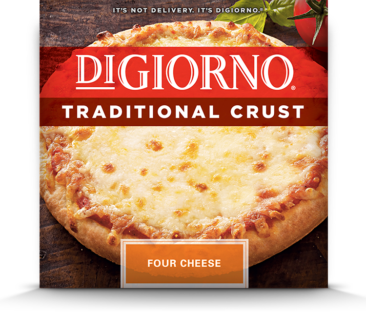 Small Sized Pizzas - Digiorno Pizza Traditional Crust (750x640), Png Download