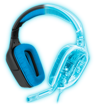 Logitech G430 Gaming Headset - Logitech G430 Surround Sound Gaming Headset With Dolby (521x342), Png Download