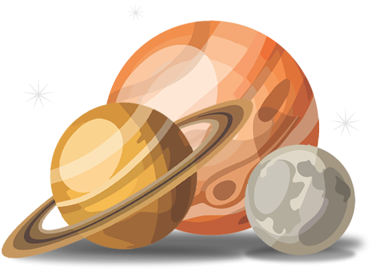 The Planets - Graphic Design (600x428), Png Download