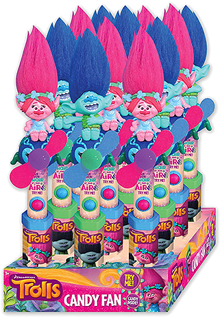 Dreamworks Trolls Character Fan Candy Toy For Fresh - Trolls Candy Dreamworks (500x500), Png Download