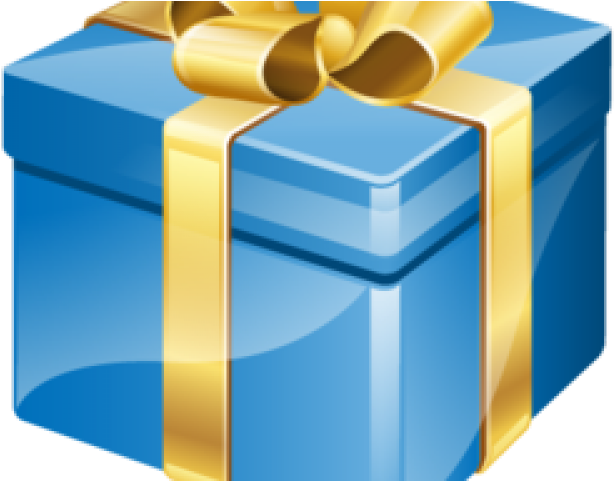 Birthday Present Clipart Blue Gold - Elegante Felicitaciones Cumpleaños Formales (640x480), Png Download