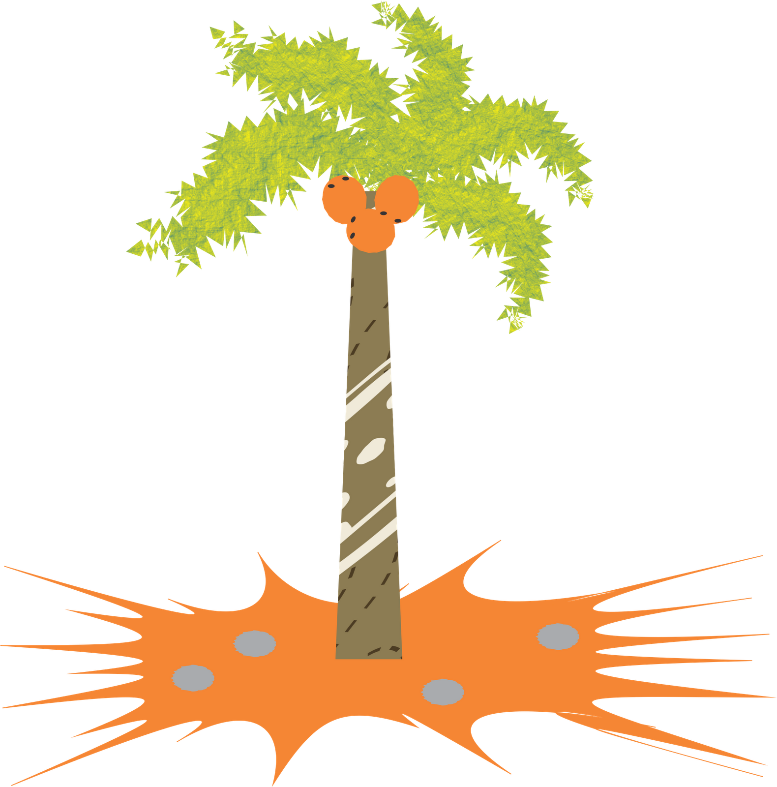 Ejercicio 5 = Palmera - Illustration (1580x1600), Png Download