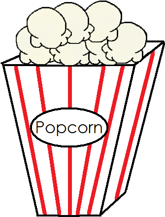Popcorn Clipart Png Popcorn Clipart Png - Popcorn Clip Art Clear Background (360x472), Png Download