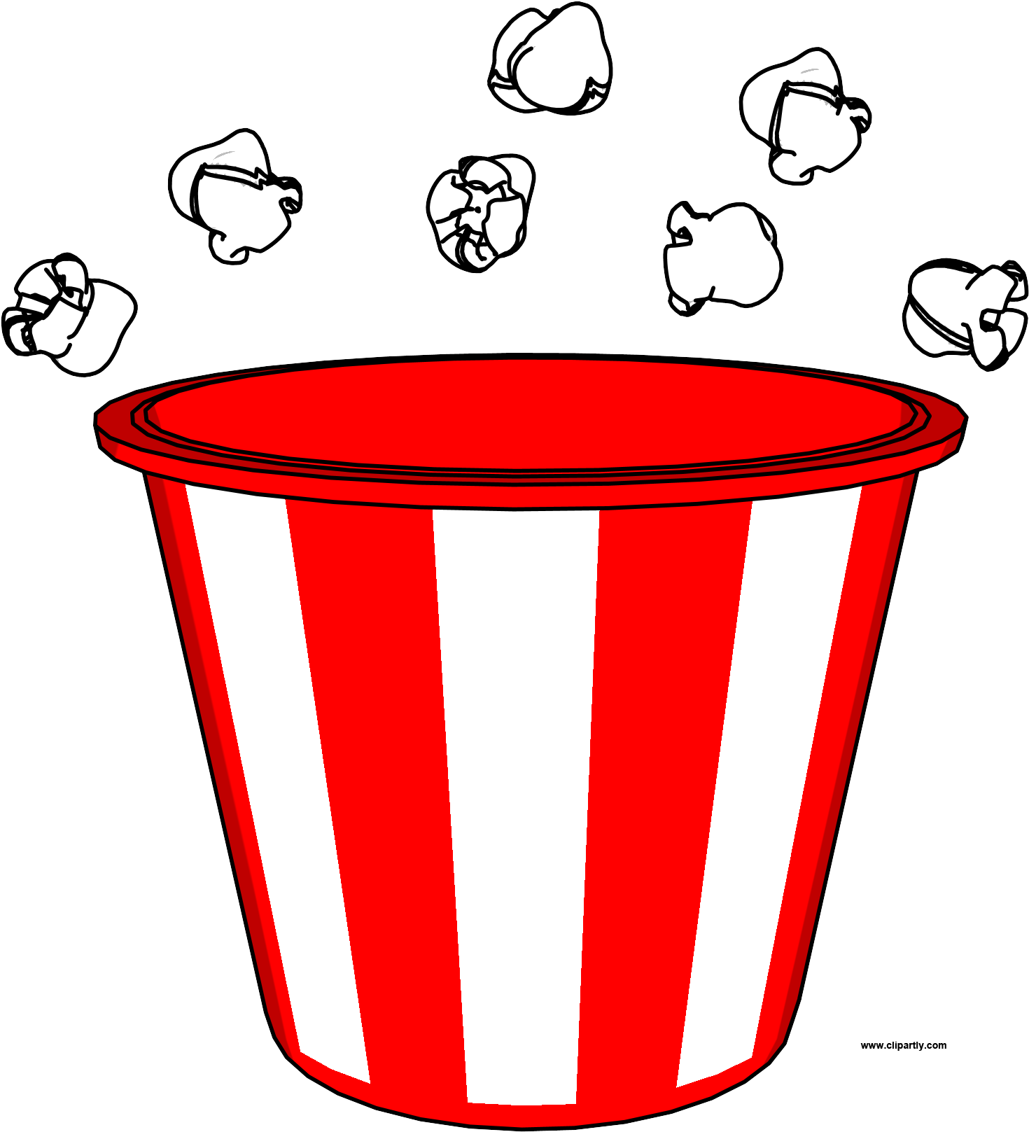Popcorn Bucket And Pop Clipart Png - Clip Art (1499x1646), Png Download