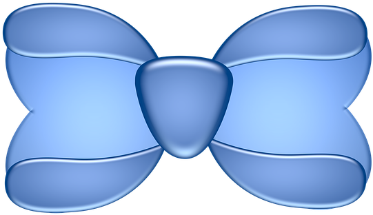 Bow Blue Ribbon Decoration Gift Design Kno - Blue Ribbon Restaurants (603x340), Png Download