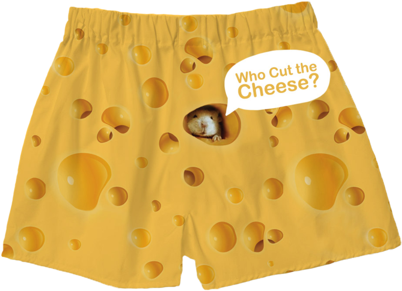 Cheese Boxer Shorts - Cheese Underwear (1024x649), Png Download