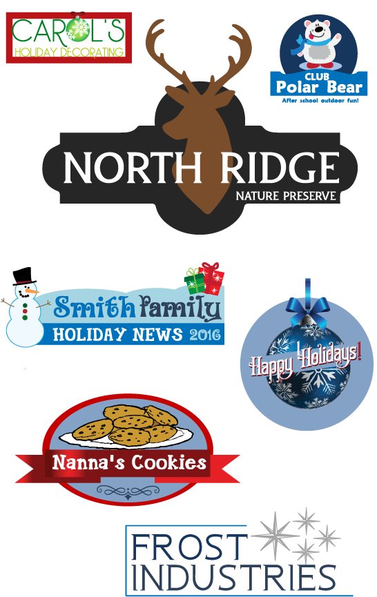 Winter Wonderland Logo Samples - Template (576x906), Png Download