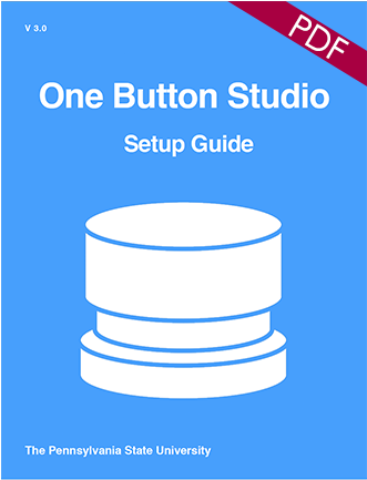 Book Cover Image Denoting The Download For The Obs - One Button Studio Icon (449x498), Png Download