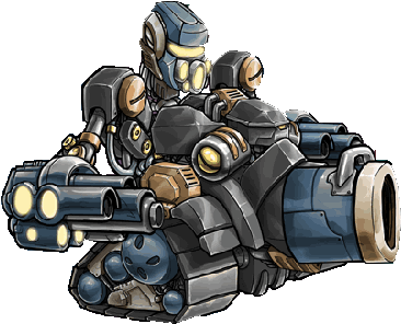 Ed-404 Basic - Military Robot (387x321), Png Download