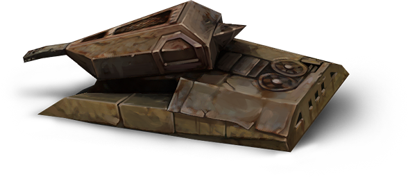 Tanki Online 404 Image Destroyed Tank - Chocolate (588x255), Png Download