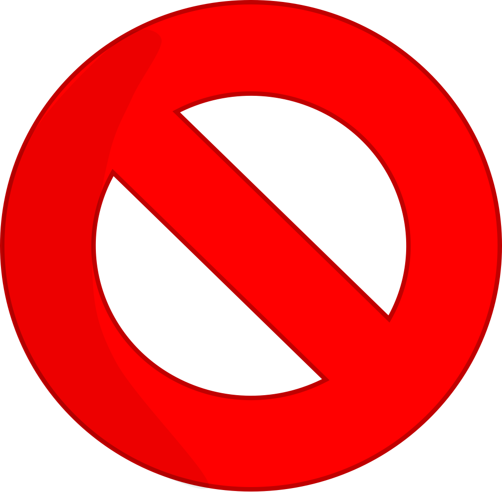 Error Sign Body Asset - Do Not Do (1016x996), Png Download