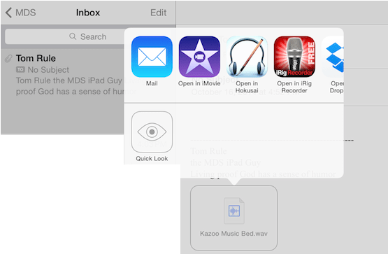 After You Email Audio To Yourself, Click N Hold On - Imovie (583x397), Png Download