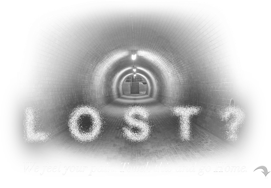 Error 404 Graphic Tunnel Rev2 - Monochrome (960x705), Png Download