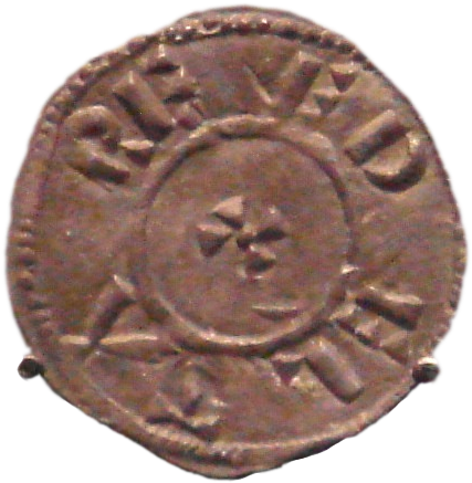 Coin Of Guthrum , Viking King Of East Anglia, - Coin Athelstan Guthrum (429x443), Png Download