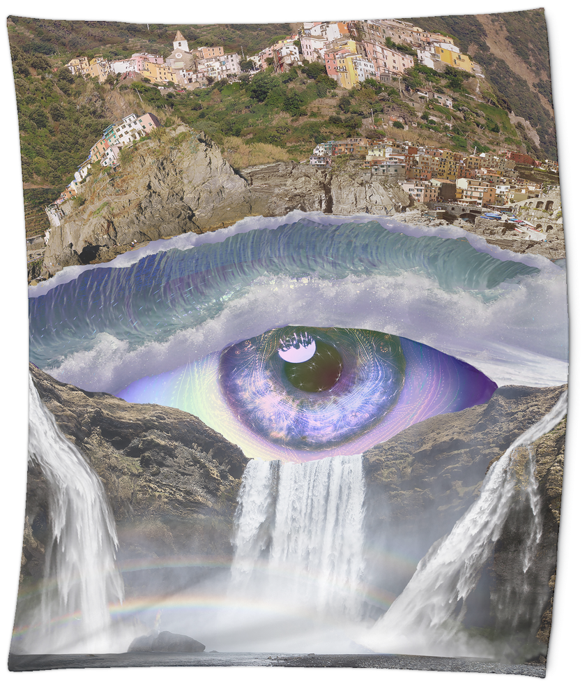 Iris Falls Tapestry - Iris Falls (1024x1024), Png Download