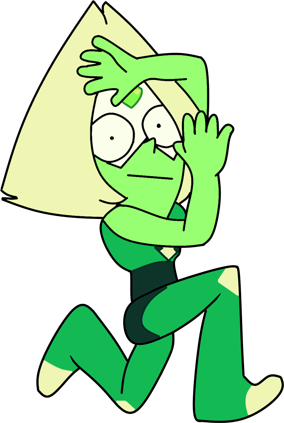 Bad Peridot Png - Steven Universe Characters Peridot (1420x1585), Png Download