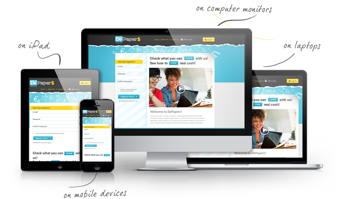 Download Responsive Web Design Png Get Website Banner Full Size Png Image Pngkit