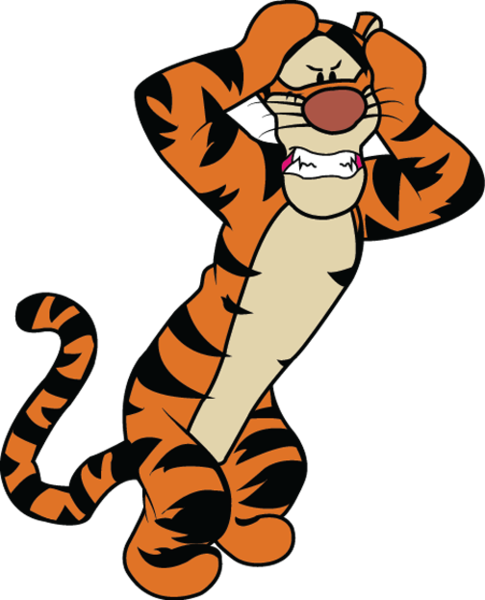 Share This Image - Winnie The Pooh Tigger Mad (485x600), Png Download