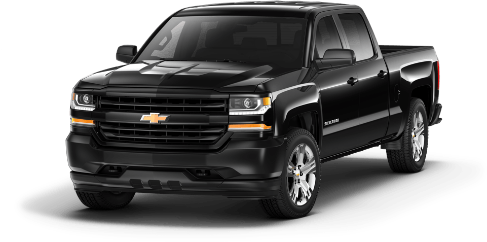 2017 Black Chevy Silverado - Black Chevy Silverado 2017 (1000x600), Png Download