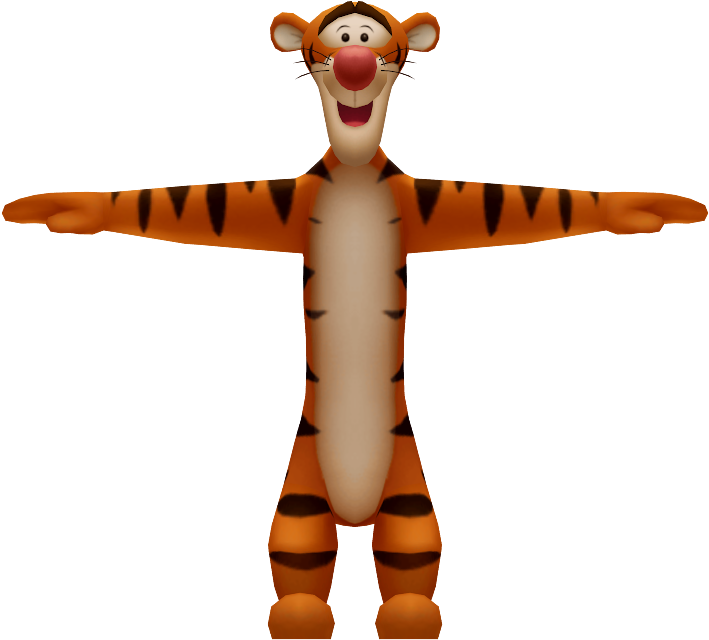Download Zip Archive - Tigger Kingdom Hearts (750x650), Png Download