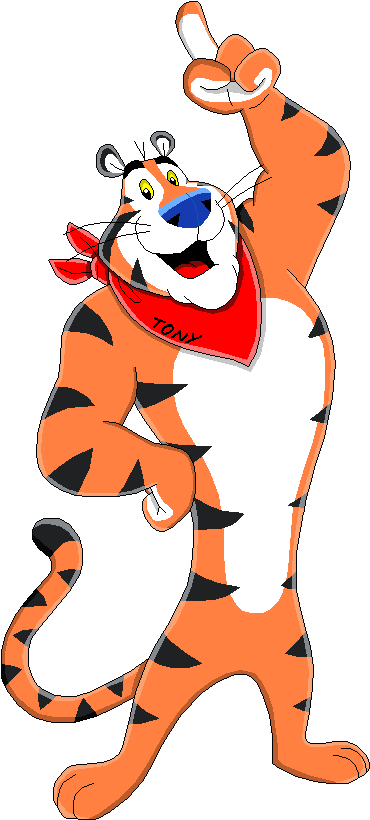 Tony The Tiger By - Tony The Tiger Png (382x832), Png Download