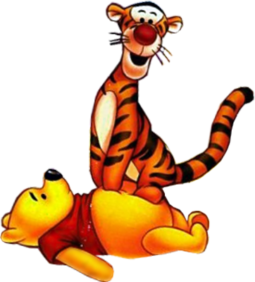 Free Tigger Png - Tigger On Pooh (362x400), Png Download