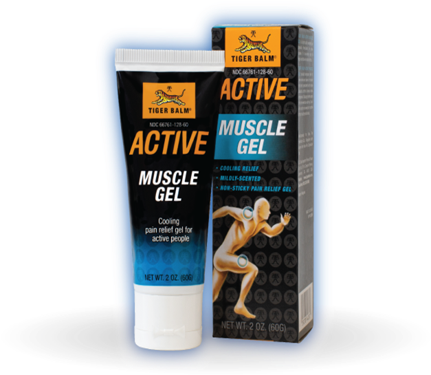 Tiger Balm Active Muscle Gel - Tiger Balm Muscle Rub (886x620), Png Download