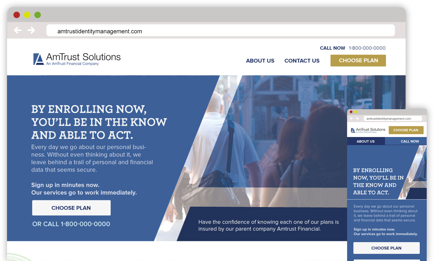 Case Study Live Site Amtrust Identity - Minneapolis (1591x926), Png Download