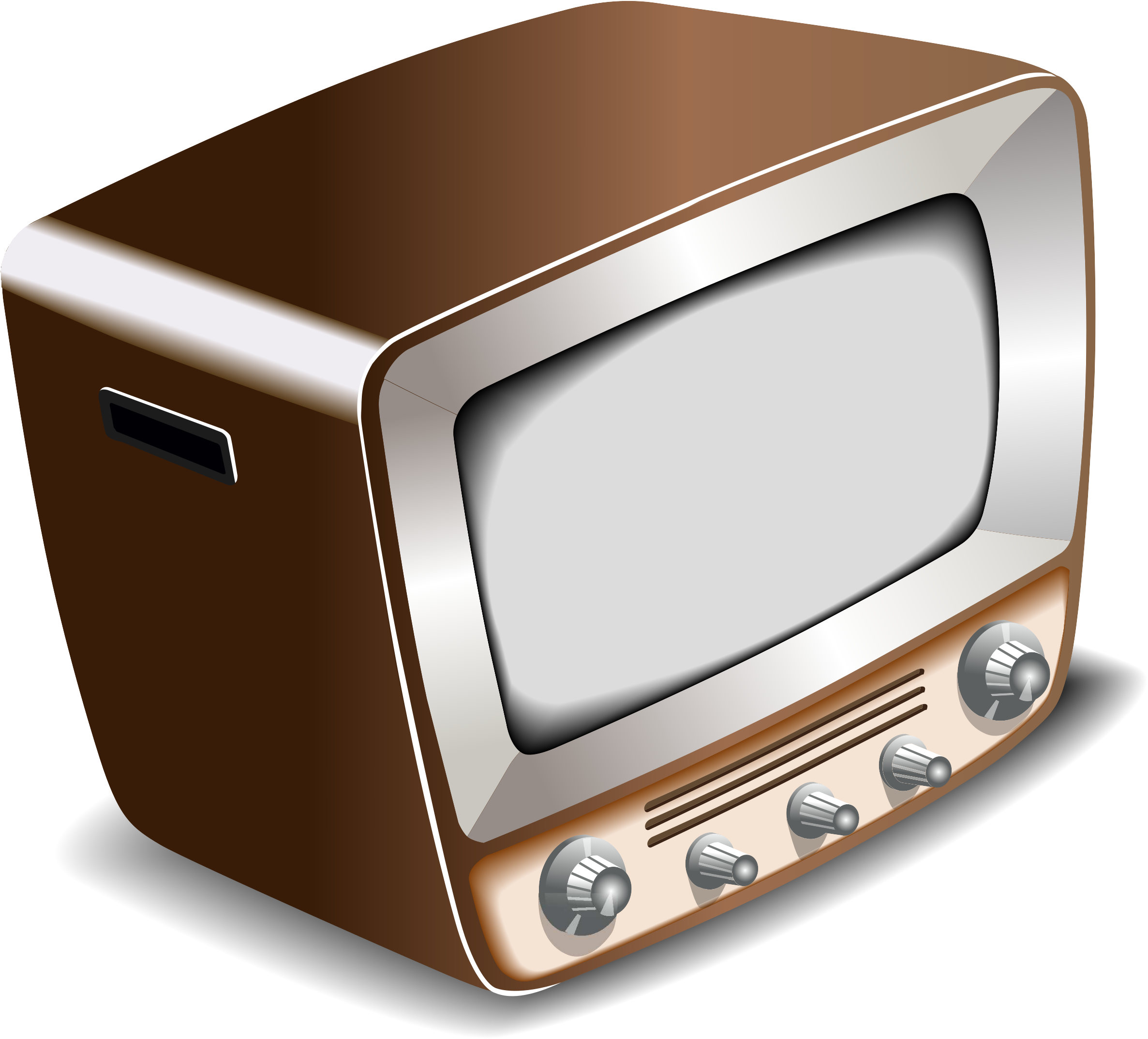 This Free Icons Png Design Of Vintage Crt Television (2400x2174), Png Download