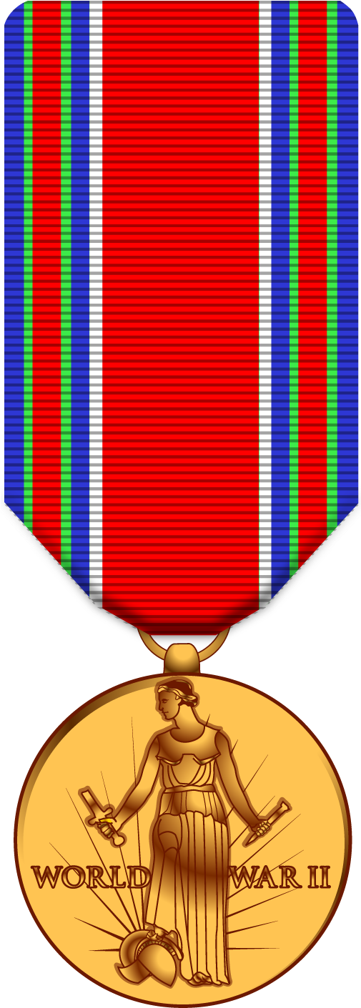 Medals Clipart War Medal - Wwii Victory Medal Png (504x1421), Png Download