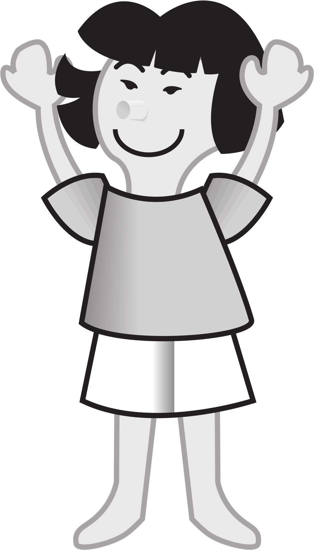 This Free Icons Png Design Of Asian Girl Jumping (1142x2400), Png Download
