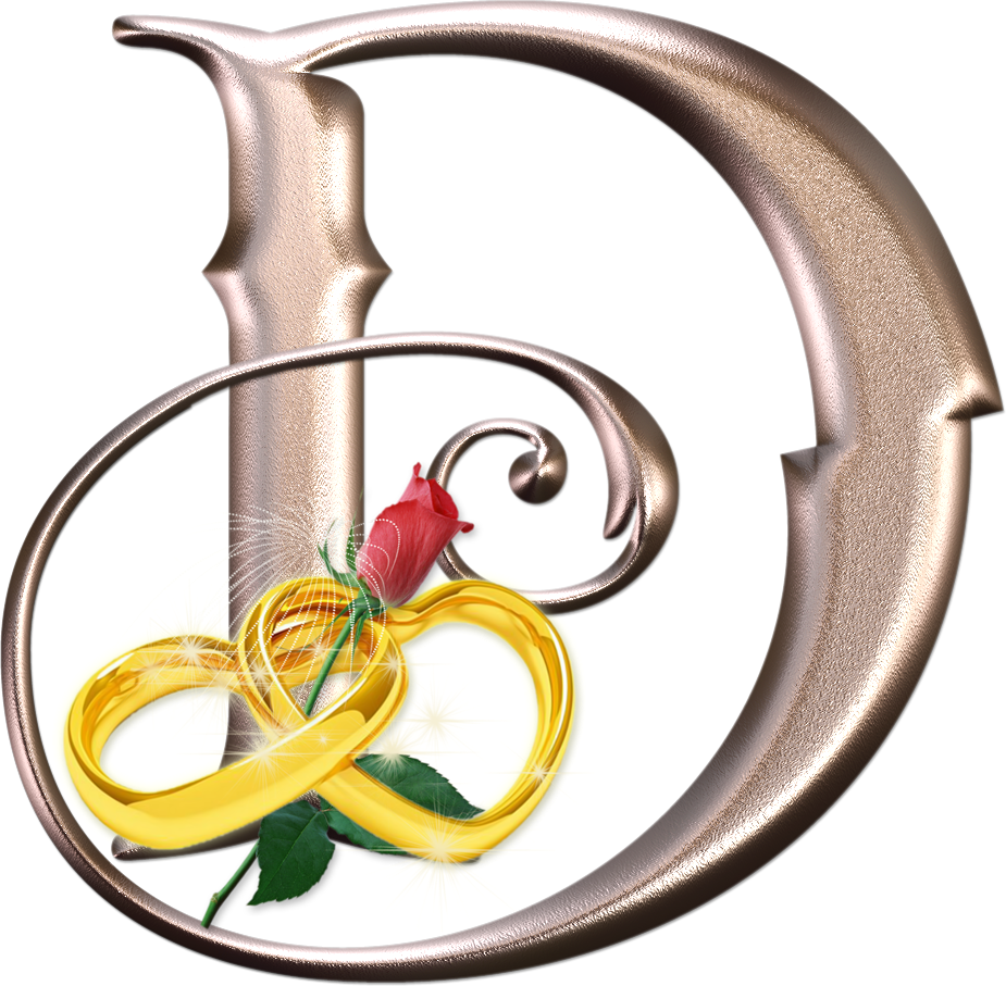 Alfabeto Dourado Coração Png - Imagenes De Letras De Nombre Con Rosas (925x907), Png Download