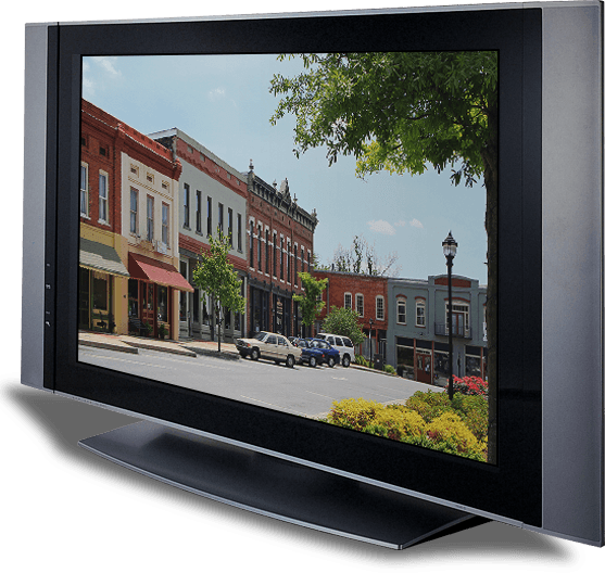 With The New Technology, Pdp Tv Could Be A Flat Panel - Television (557x528), Png Download