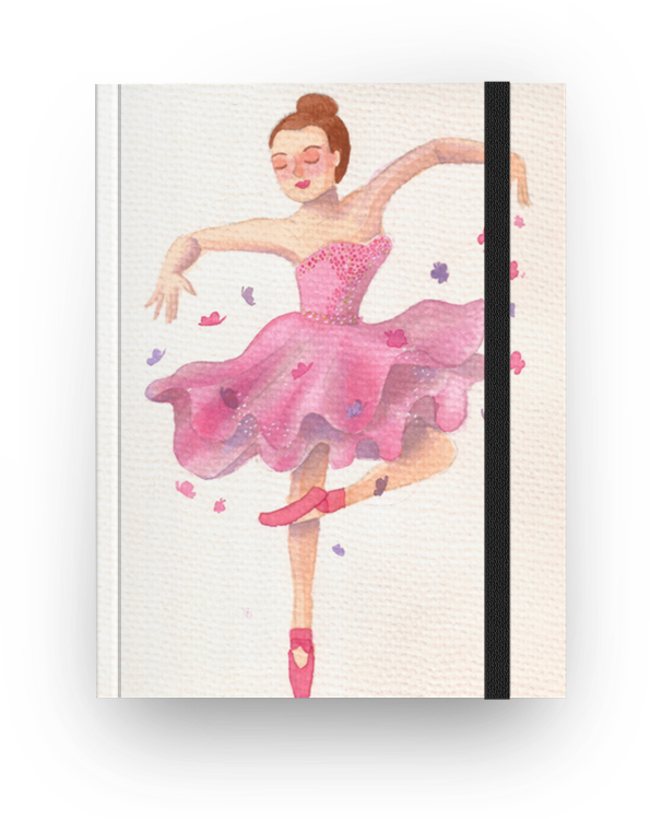 Caderno Ballet De Michelli Buzogany Ebolina - Capas De Cadernos De Ballet (800x800), Png Download