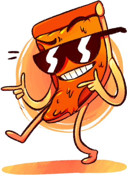 Happy Pizza Steve - Pizza Steve (600x800), Png Download