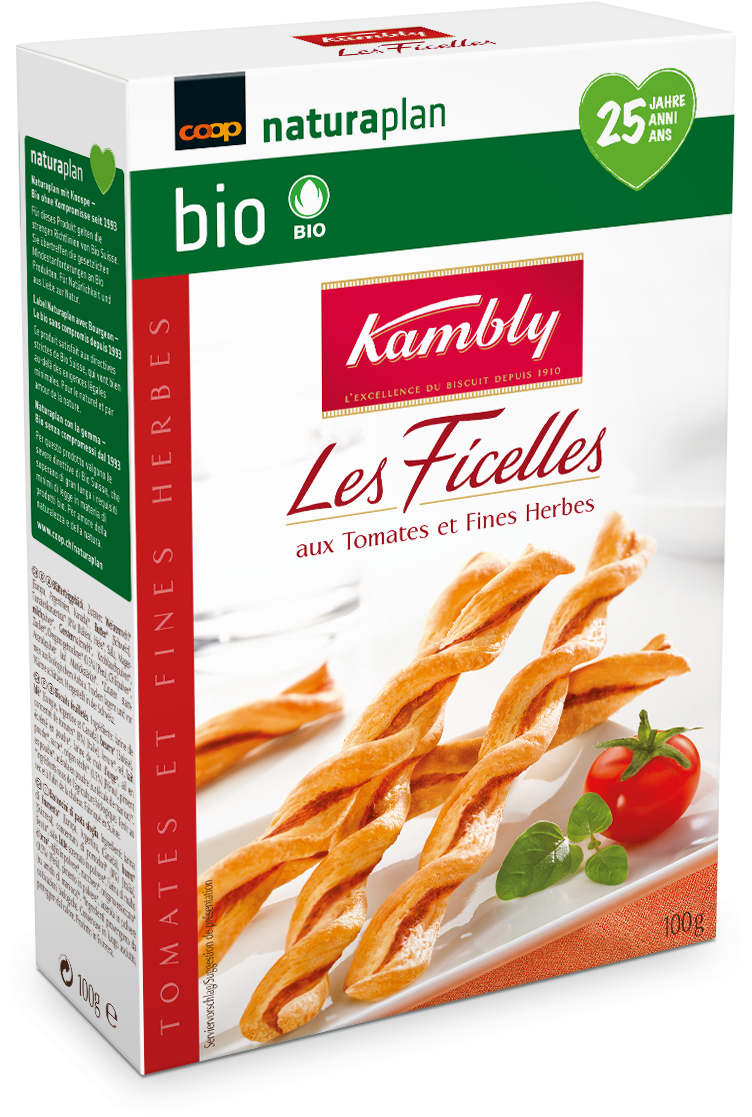 Kambly Les Ficelles Aux Tomates Et Fines Herbes Cnp - Kambly Les Ficelles Tomates 100g (920x1274), Png Download