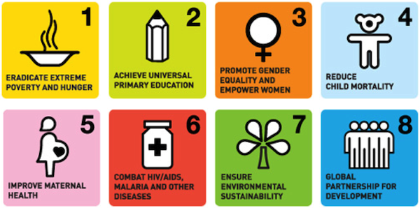 In 2000, United Nations Member States Adopted The Millennium - Millennium Development Goals (600x298), Png Download