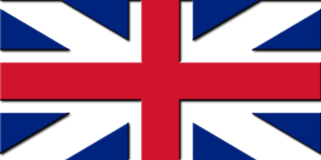 Audio From Great Britain - Great Britain Flag (650x325), Png Download