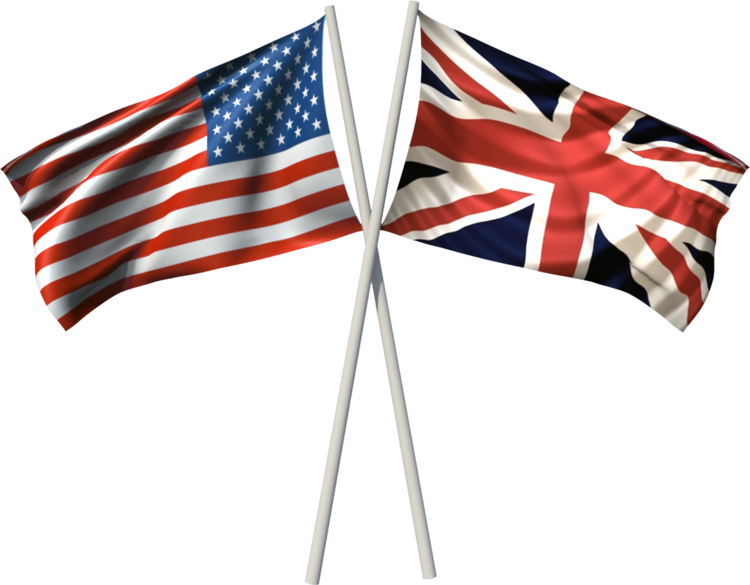 British Soldiers Fund Hosts Spring Cocktail Reception - England And America Flag (750x585), Png Download