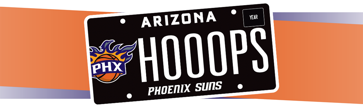 Suns License Plate - Phoenix Suns Iphone 6 Pro Case - Phoenix Suns Dark (1170x351), Png Download
