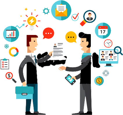Job Portal - Business And Hospitality Management Cliparts (500x400), Png Download