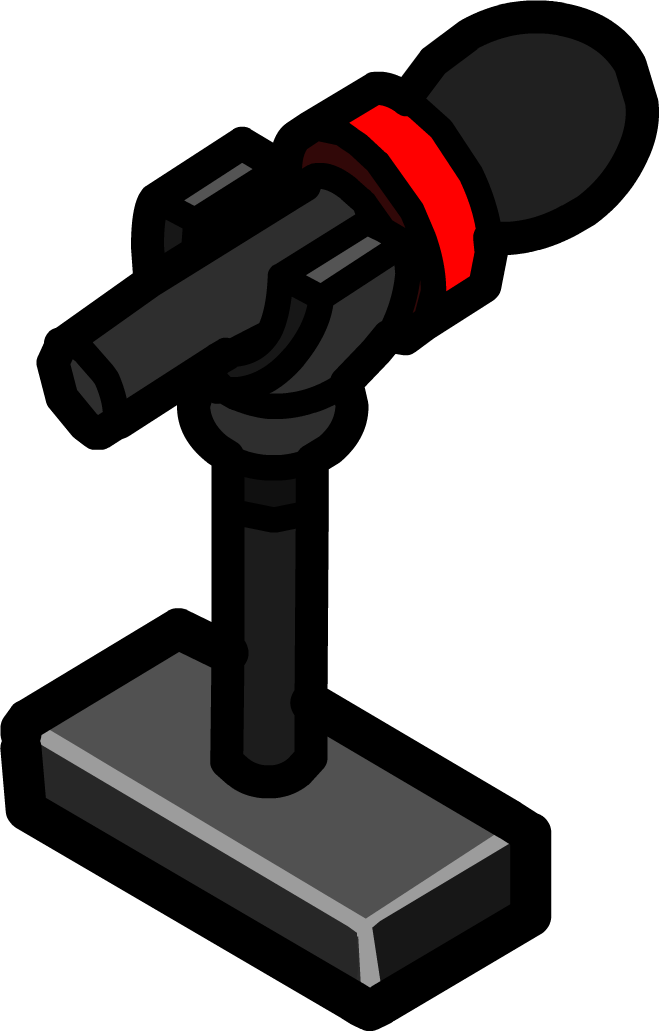 Micfurniture - Microfono Club Penguin (659x1031), Png Download