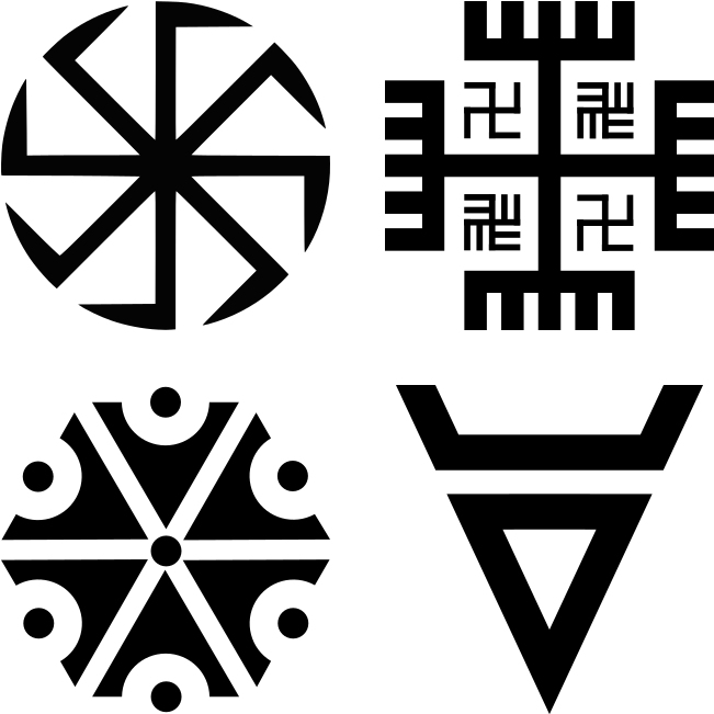 Rodnover Symbols - Perun God Symbol (700x700), Png Download