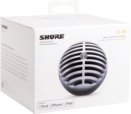 Resources - Shure Digital Cardioid Electret Condenser Microphone (500x500), Png Download