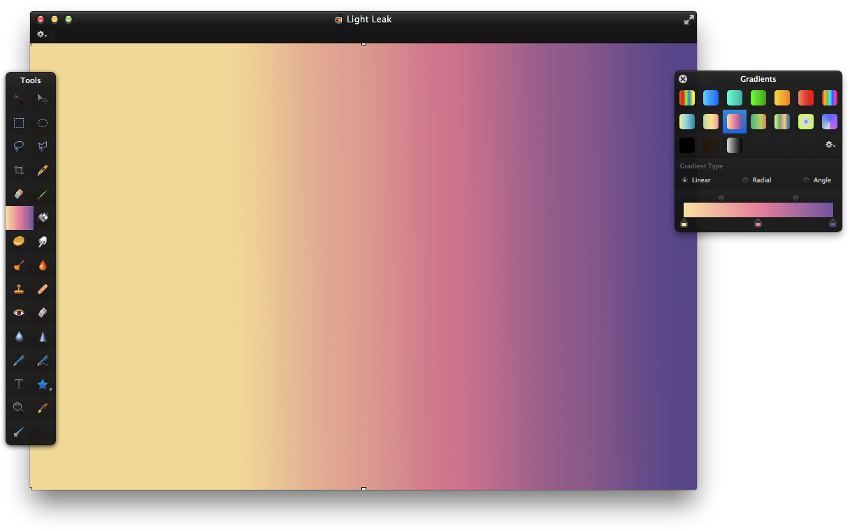 Step - Gradient Light Leak (1454x864), Png Download